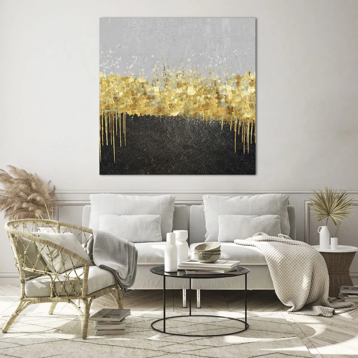 Obraz na skle - Dovnútra a nahor - 40x40 cm