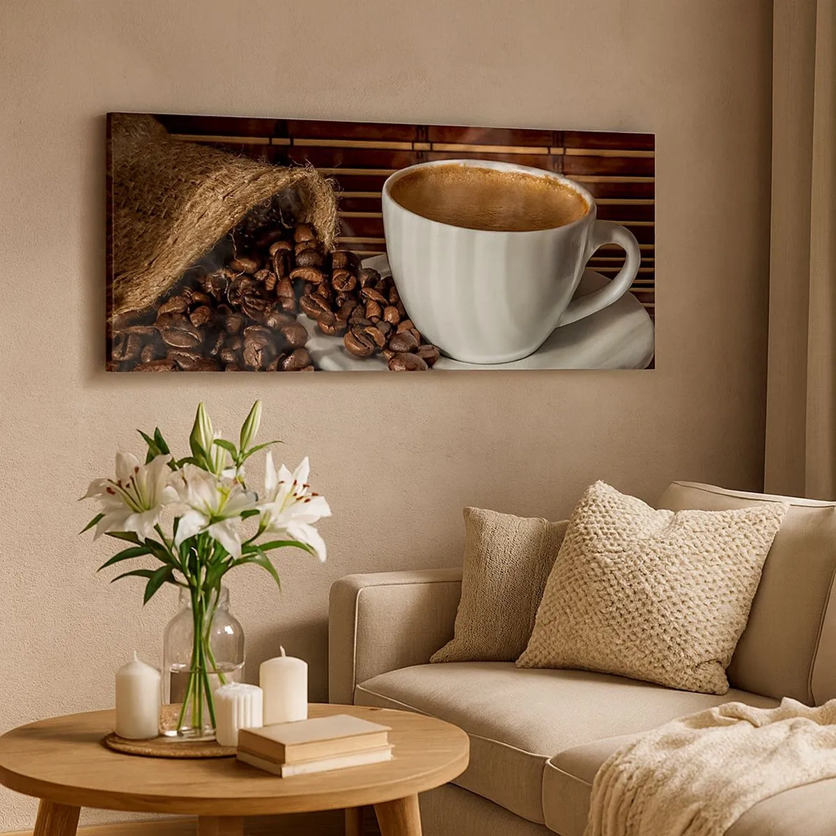 Obraz na plátne - Čiernosť uhlia, priezračnosť jantáru - 100x40 cm