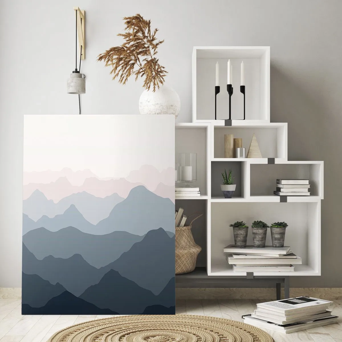 Obraz na skle - Vlny hôr - 80x120 cm