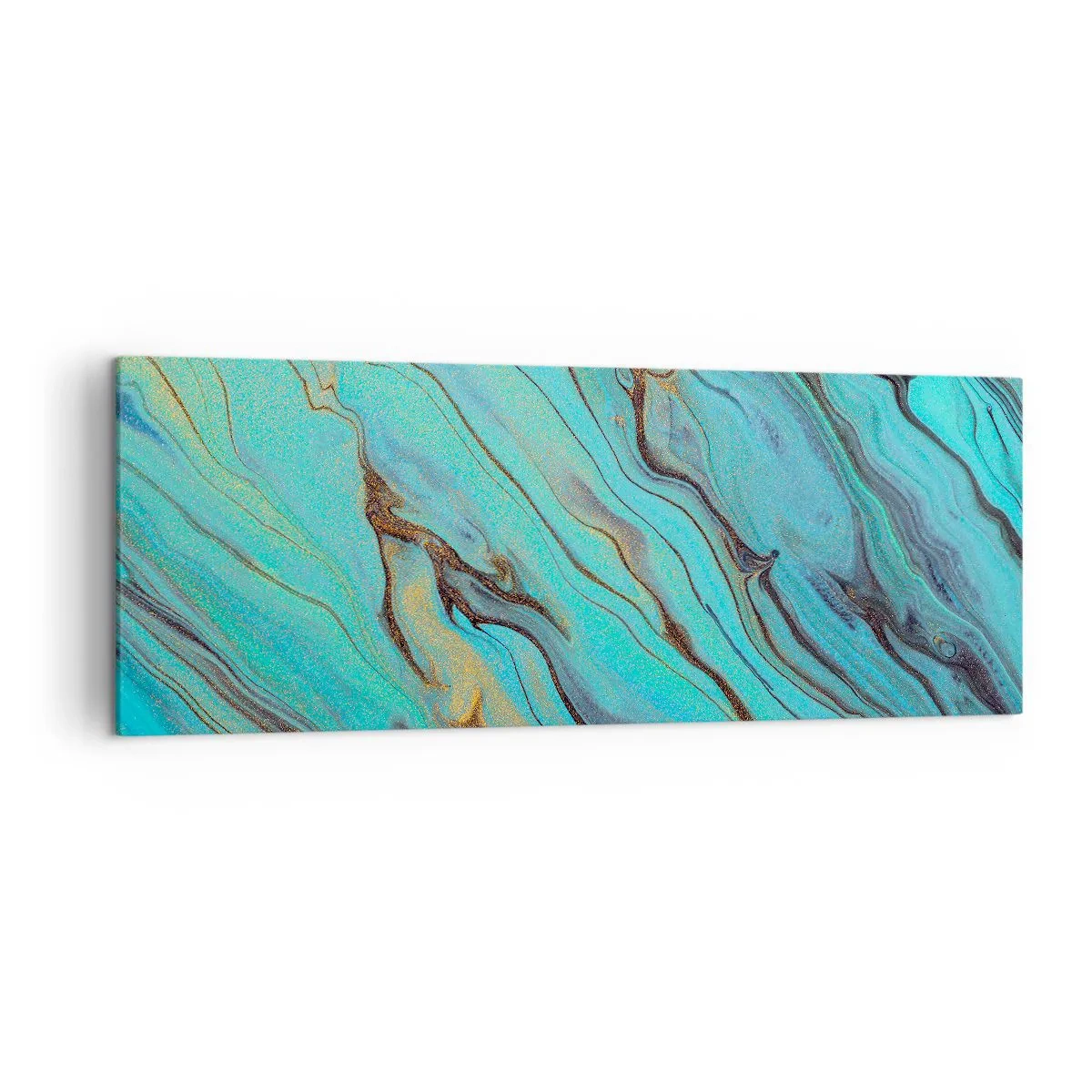 Obraz na plátne - Tyrkysový príliv - 140x50 cm