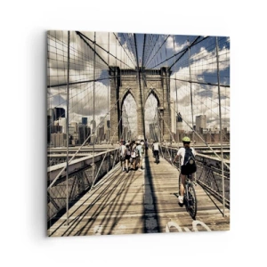 Obraz na plátne - Priamo do srdca mesta - 60x60 cm