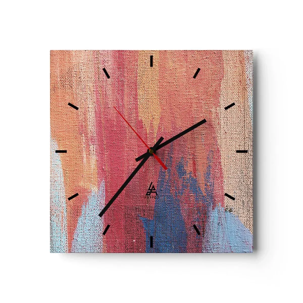 Nástenné hodiny - Stekať dúhou - 30x30 cm