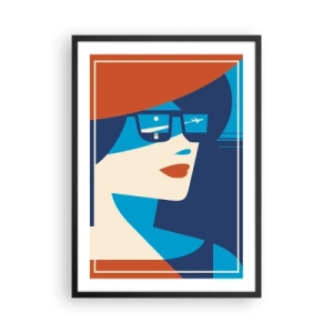 Plagát v čiernom ráme - Dovolenkový výlet - 50x70cm - Prázdninová cesta - Moderná nástenná dekorácia do obývacej izby a spálne ARTTOR