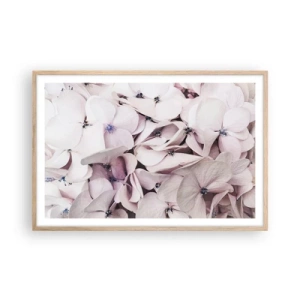 Plagát v ráme zo svetlého duba - V záplave kvetov - 91x61 cm