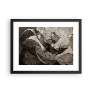 Plagát v čiernom ráme - Obeh farieb Zeme - 40x30 cm