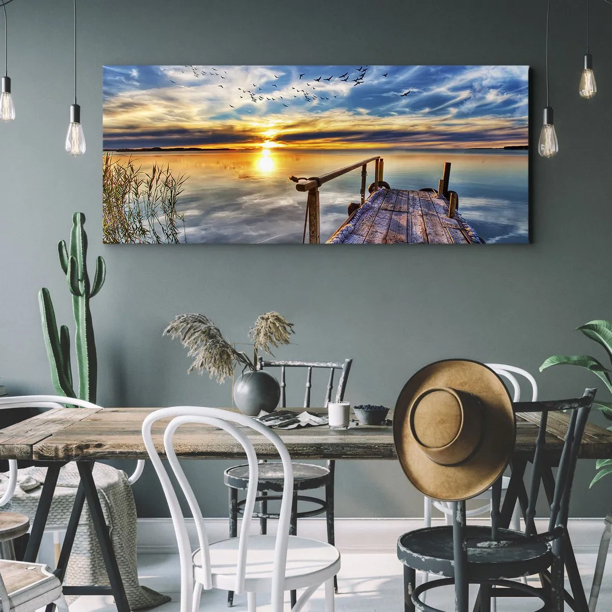 Obraz na plátne - Vietor ide odpočívať - 100x40 cm