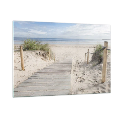 Obraz na skle - Až oko dovidí - 120x80 cm