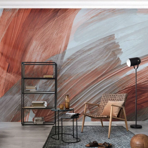 Fototapeta Premium Canvas - Jesenná veterná abstrakcia - Kus, Chaos, Minimalizmus - 250x175 cm