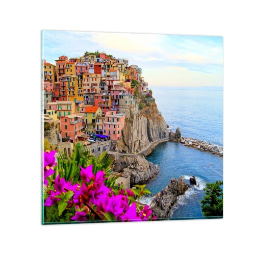 Obraz na skle - Usmievavé mesto - 60x60 cm