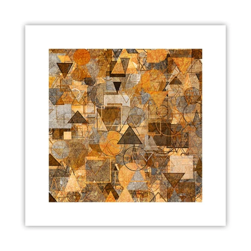 Plagát - Svet zachytený do tvaru - 30x30 cm