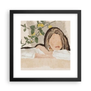 Plagát v čiernom ráme - Kráska z juhu - 30x30 cm