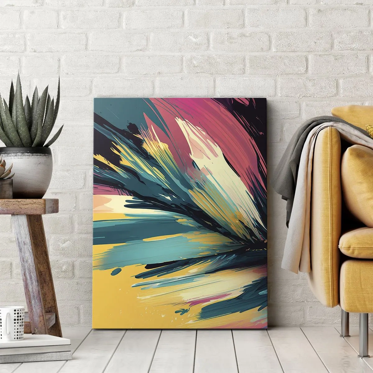 Obraz na plátne - Kompozícia – explózia radosti - 50x70 cm