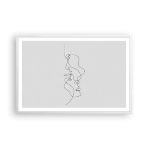 Plagát v bielom ráme - Žiar vášnivých túžob - 91x61 cm