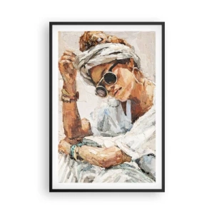 Plagát v čiernom ráme - Portrét v plnom slnku - 61x91 cm