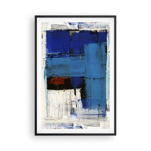 Plagát v čiernom ráme - Tajomstvo modrej - 61x91 cm