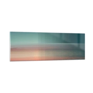 Obraz na skle - Abstrakcia: vlny svetla - 90x30 cm