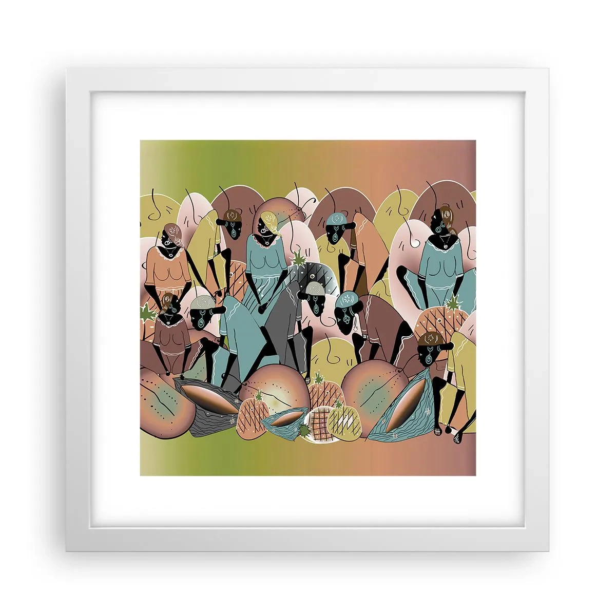 Plagát v bielom ráme - Blíži sa veľký sviatok - 30x30 cm