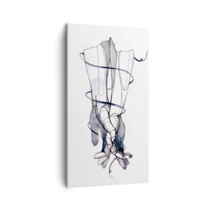 Obraz na plátne - Štúdia o dotyku - 45x80 cm