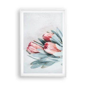 Plagát v bielom ráme - Zahanbené svojou vlastnou krásou - 61x91 cm