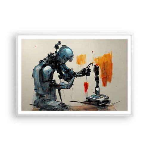 Plagát v bielom ráme - Už zajtra… - 100x70 cm