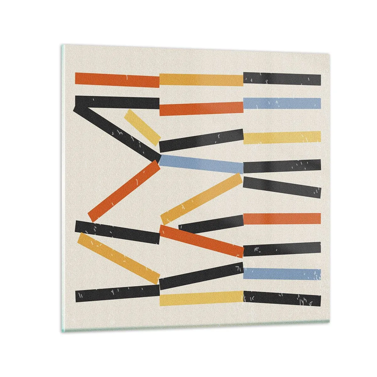 Obraz na skle - Kompozícia na úrovni - 30x30 cm