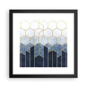 Plagát v čiernom ráme - Kompozícia v synkopickom rytme - 30x30 cm