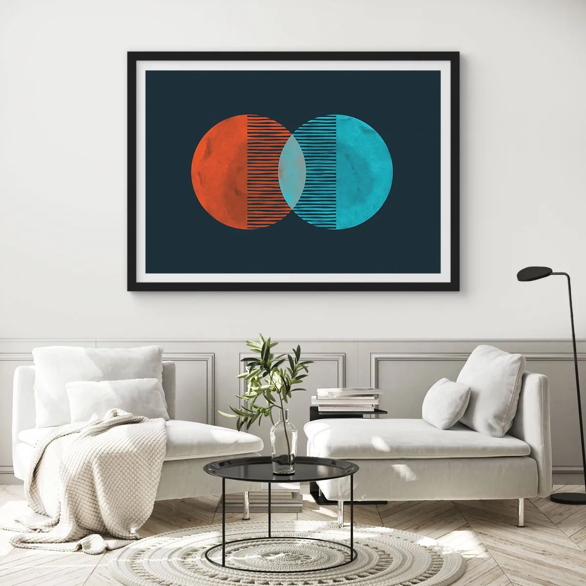 Plagát v čiernom ráme - Astronomická fantázia - 100x70 cm