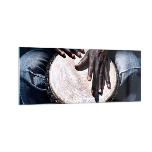 Obraz na skle - Žite vo svojom rytme - 100x40 cm