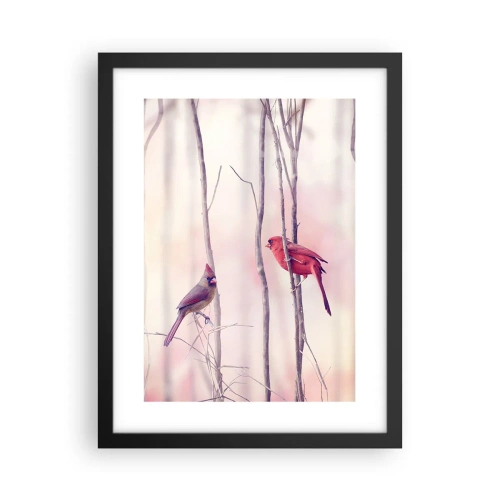 Plagát v čiernom ráme - Príbeh ružového lesa - 30x40 cm