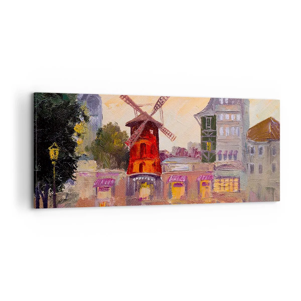 Obraz na plátne - Parížske ikony – Moulin Rouge - 120x50 cm