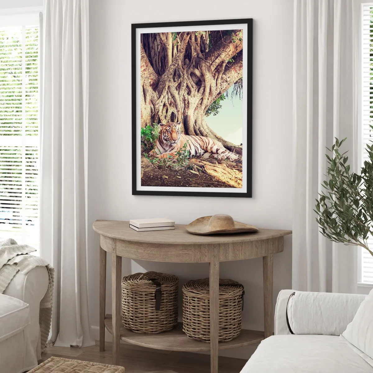 Plagát v čiernom ráme - Pohľad z knihy Mojžišovej - 40x50 cm