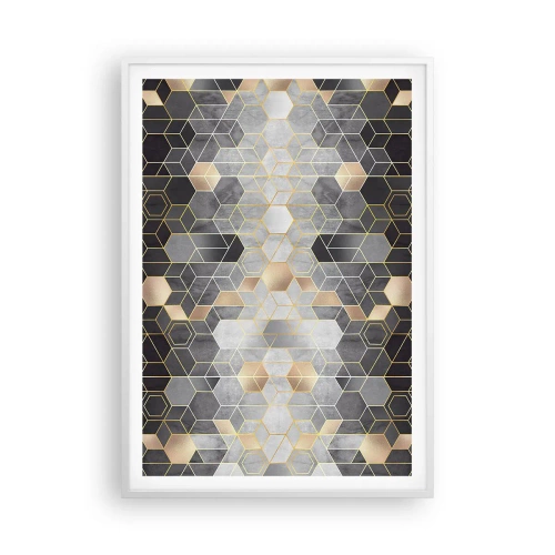 Plagát v bielom ráme - Diamantová kompozícia - 70x100 cm