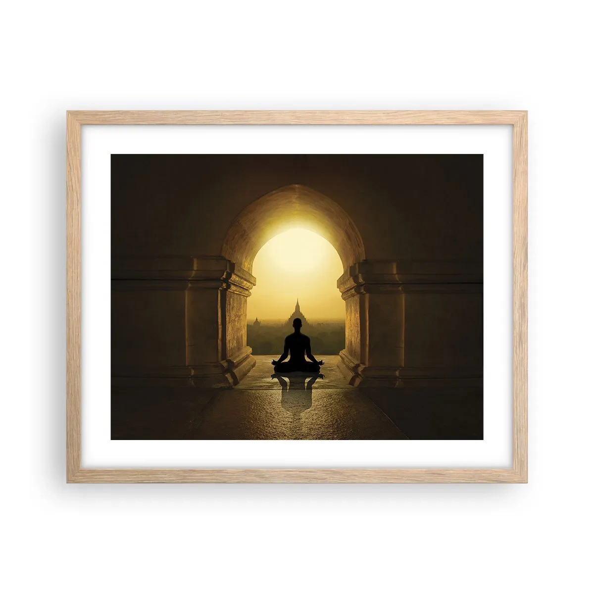 Plagát v ráme zo svetlého duba - Plná harmónia - 50x40 cm