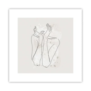 Plagát - Zasnený okamih - 30x30 cm