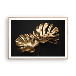 Plagát v ráme zo svetlého duba - Poklady prírody - 100x70 cm