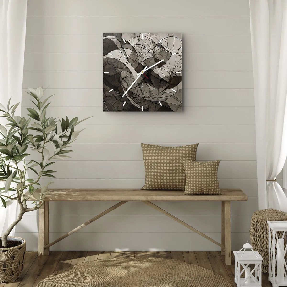 Nástenné hodiny - Obeh farieb Zeme - 40x40 cm