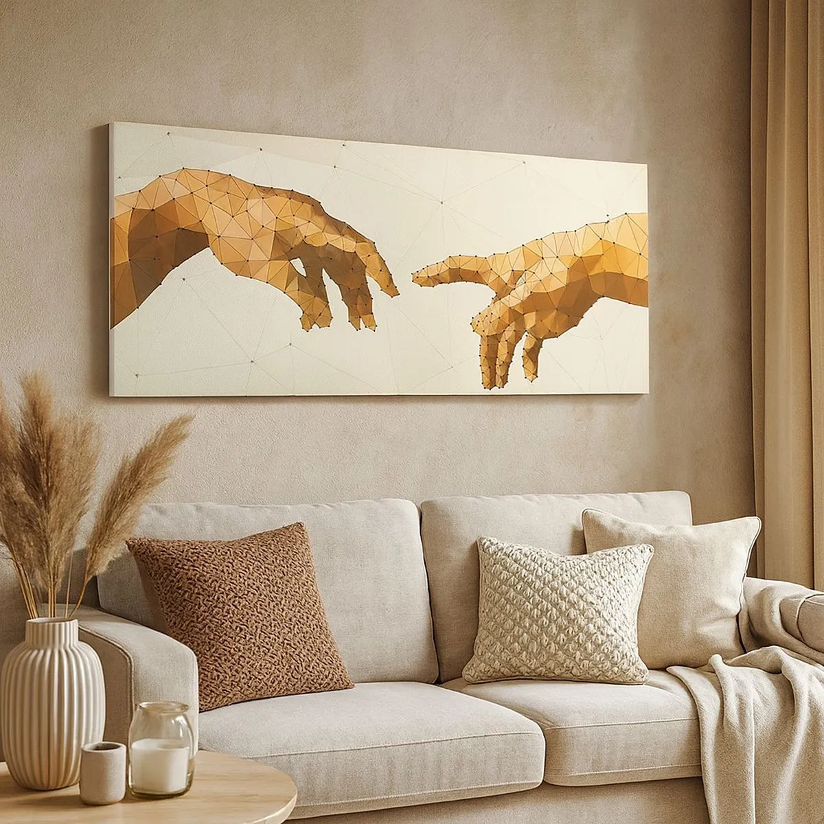 Obraz na plátne - Božská geometria - 100x40 cm