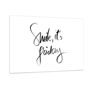 Obraz na skle - Naozajstná radosť - 120x80 cm