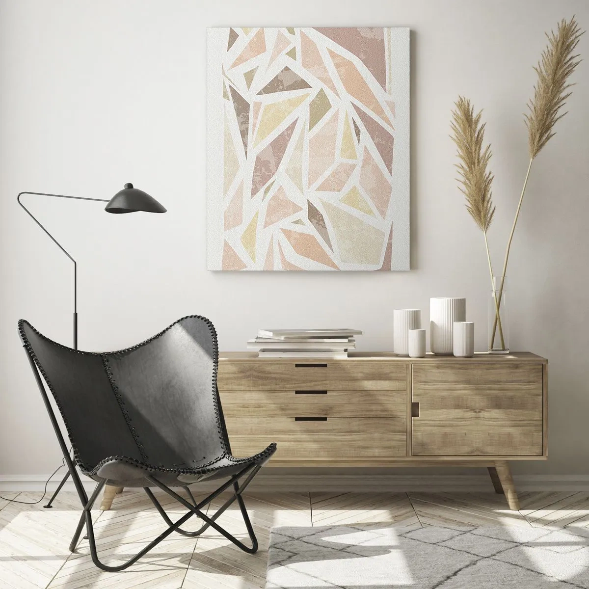Obraz na skle - Kompozícia: vitráž - 50x70 cm