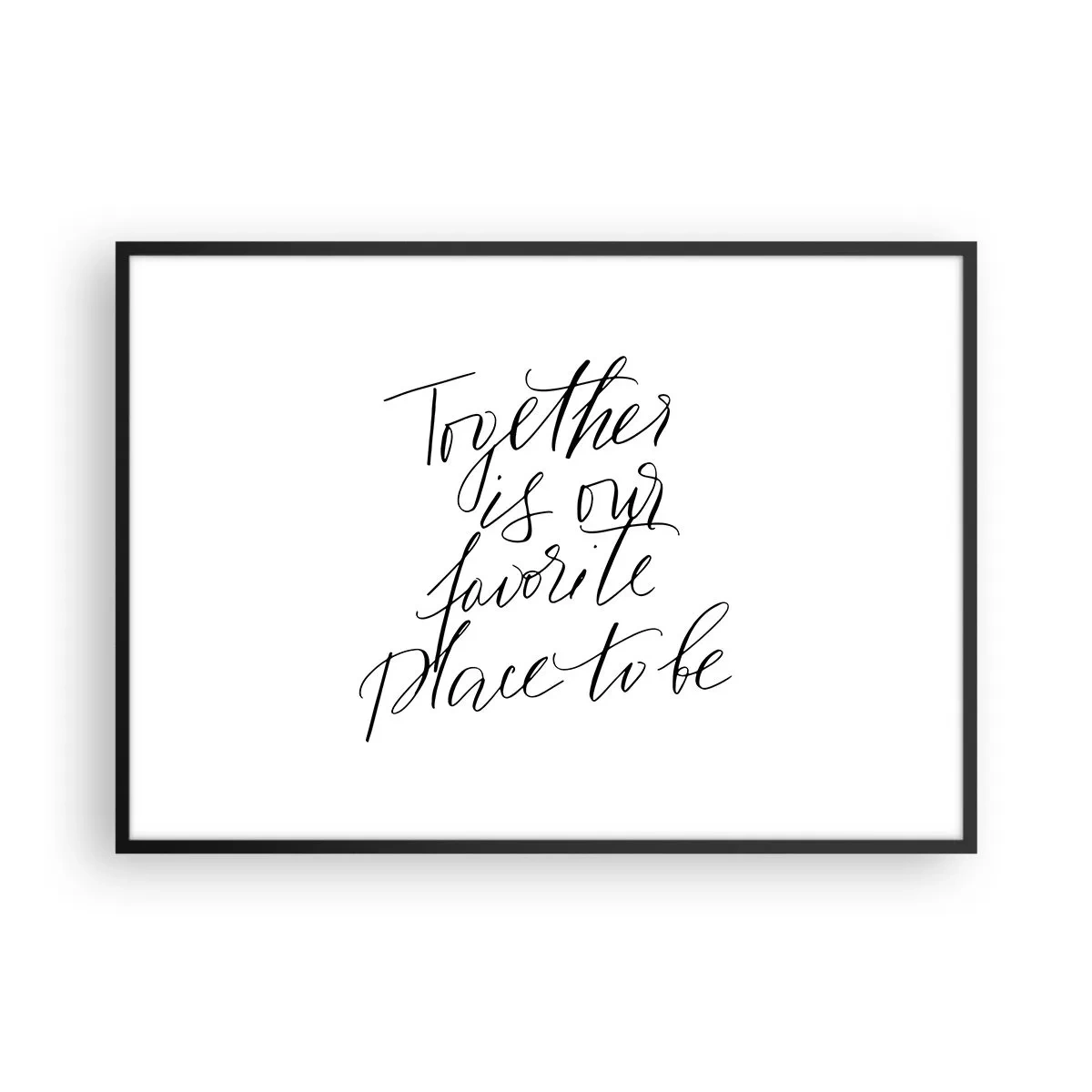 Plagát v čiernom ráme - Cítite to tiež? - 100x70 cm