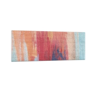 Obraz na skle - Stekať dúhou - 140x50 cm