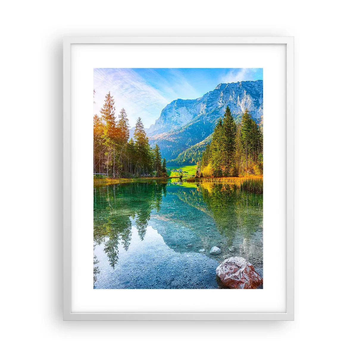 Plagát v bielom ráme - Nežnosť jesene - 40x50 cm