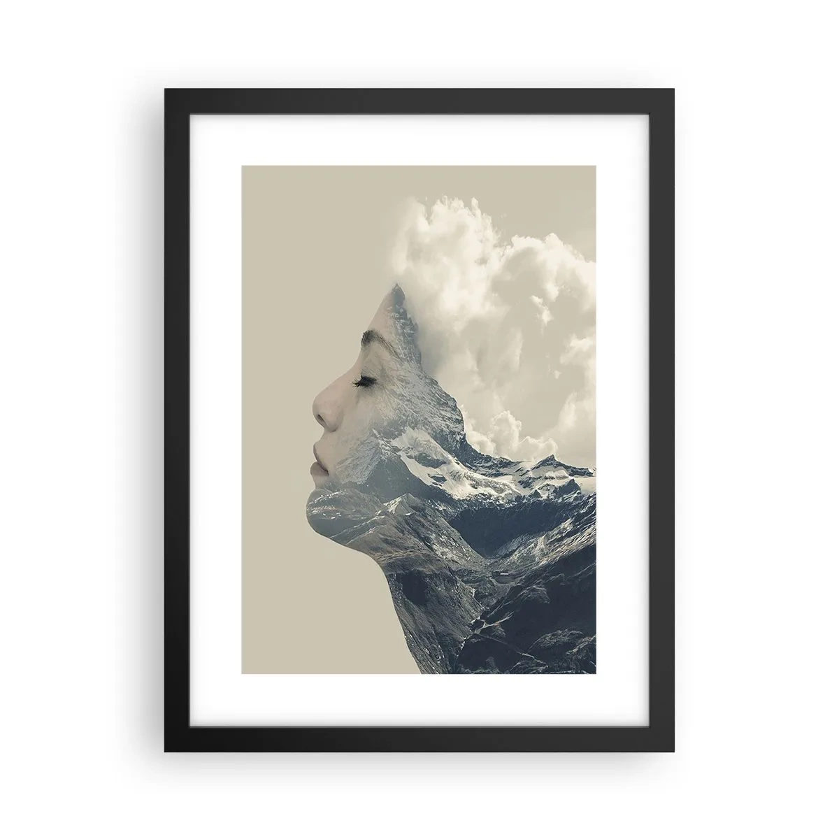 Plagát v čiernom ráme - Krása živlov - 30x40 cm