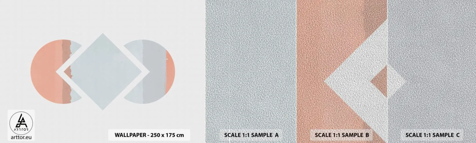 Vzorka fototapety Premium Sand - Situácia je jasná - Abstrakcia, Kus, Minimalizmus - 100x30 cm