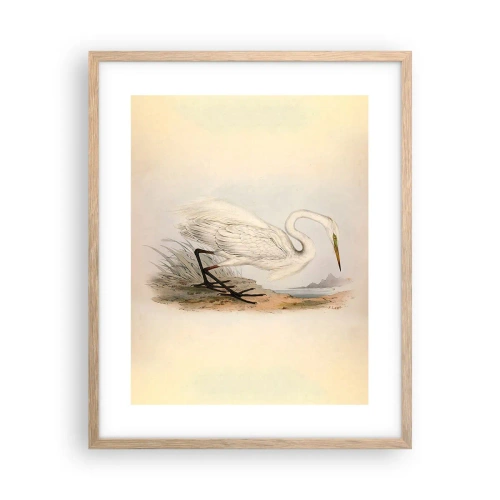 Plagát v ráme zo svetlého duba - Pani rákosín - 40x50 cm