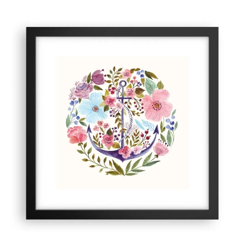 Plagát v čiernom ráme - Námorníkov krásny sen - 30x30 cm