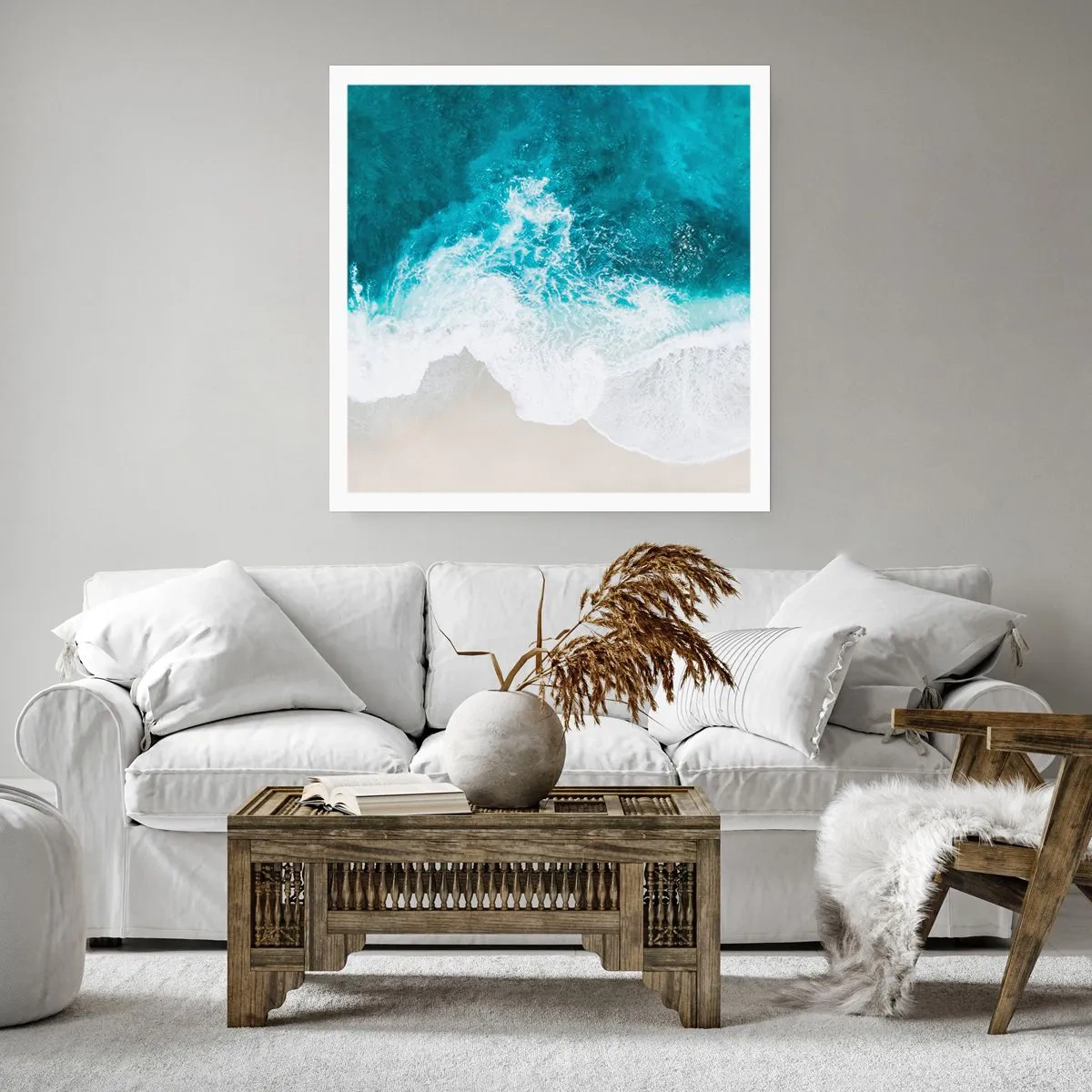 Plagát - Prirodzené pohladenie - 40x40 cm