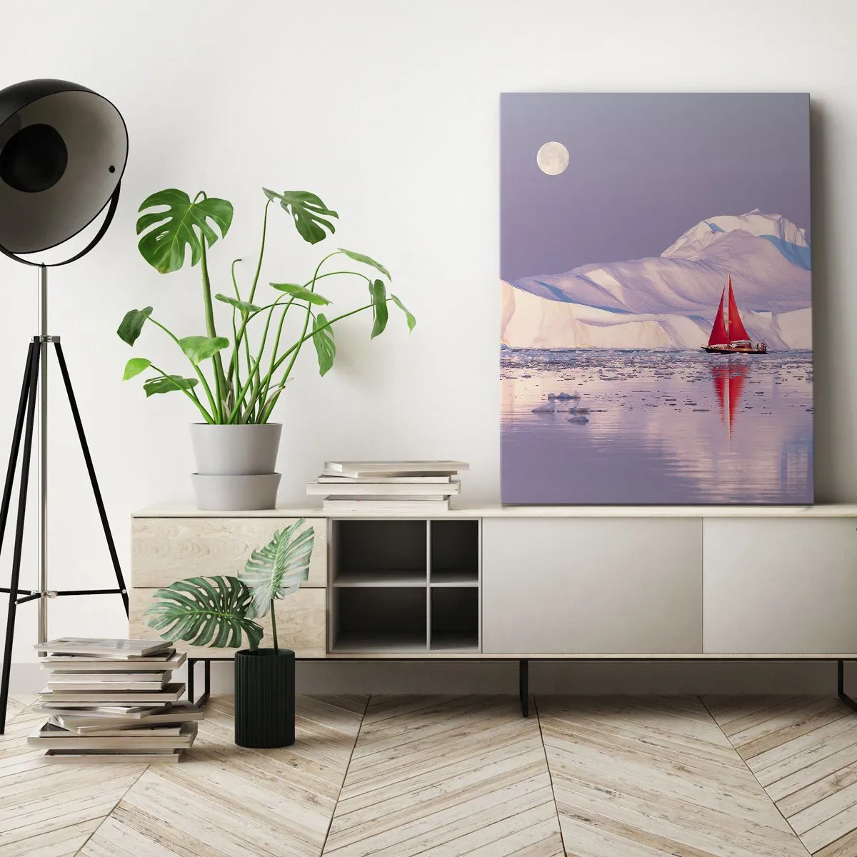 Obraz na plátne - Žiar plachty, chlad ľadu - 50x70 cm