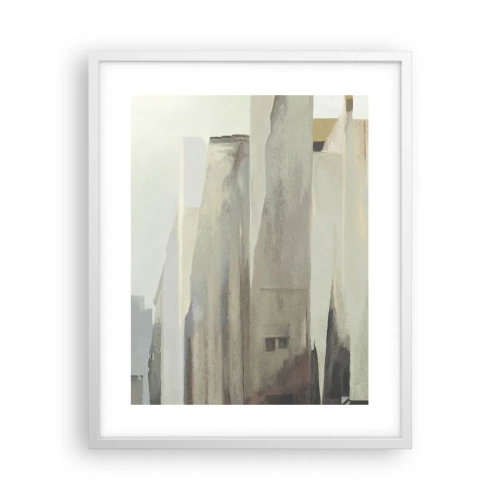 Plagát v bielom ráme - Sen o meste - 40x50 cm