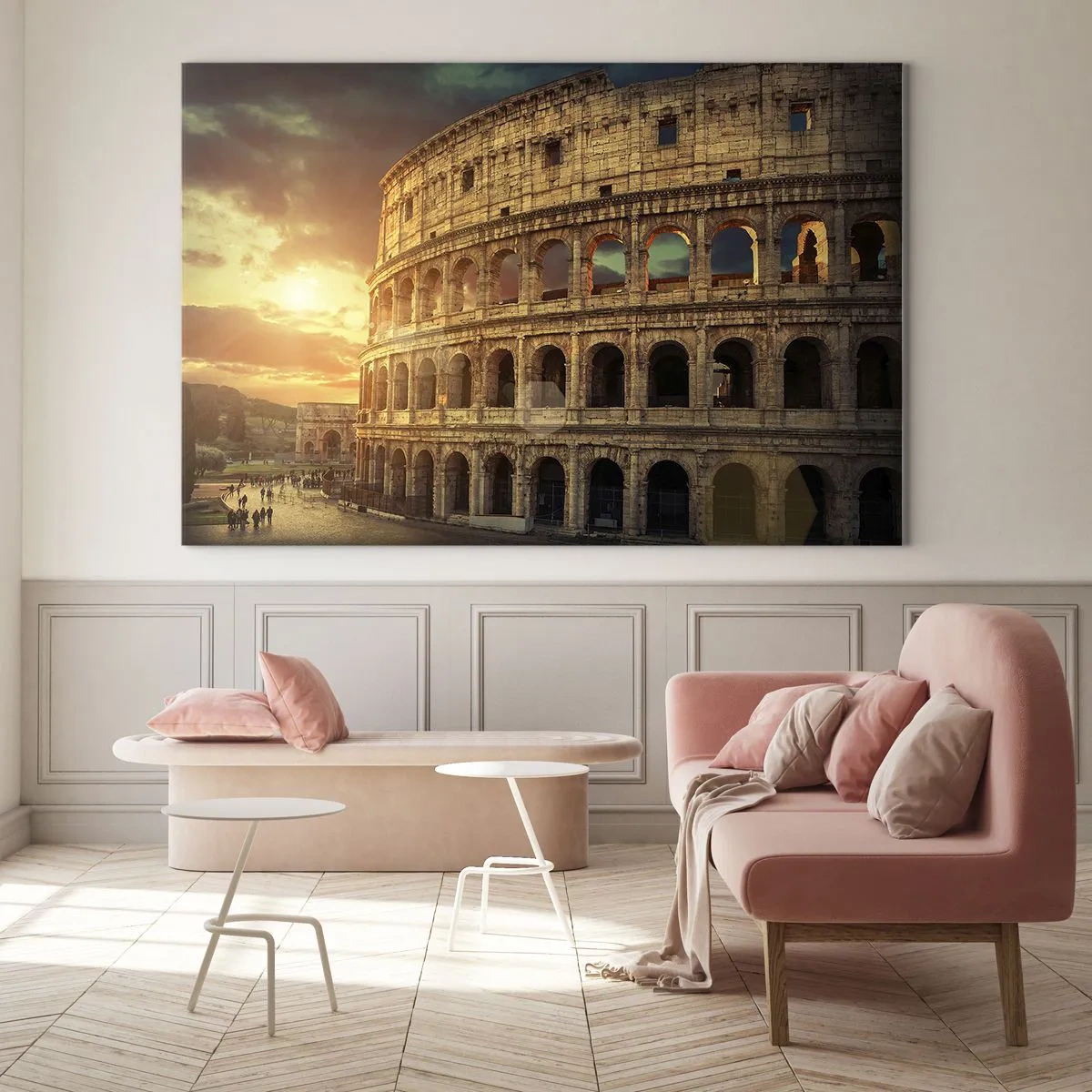 Obraz na skle - Kolosálny dojem - 70x50cm - Kolosálny dojem - Moderná nástenná dekorácia do obývacej izby a spálne ARTTOR